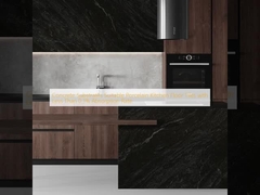 콘크리트 서브스트레이트 용이한 포르셀린 주방 바닥 타일 흡수율 0.1% 미만