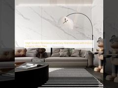 실내 세라믹 바닥 타일로 높은 긁힘 방지 및 쉬운 유지 관리