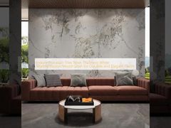 내구성과 우아한 바닥을 위한 실내 포세린 타일 9mm 두께 화이트 대리석/일루전/우드 그레인