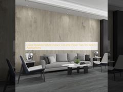 실내용 유광 백색 세라믹 바닥 타일