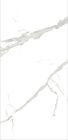 대리석 보기 도자기 타일 Calacatta 광택이 나는 타일 1200x2400 흰색 대리석 실내 타일