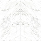 이탈리아 카라라 전신 바닥 흰색 대리석 타일 줄무늬 대리석 모양 마감 도자기 타일 160*320cm