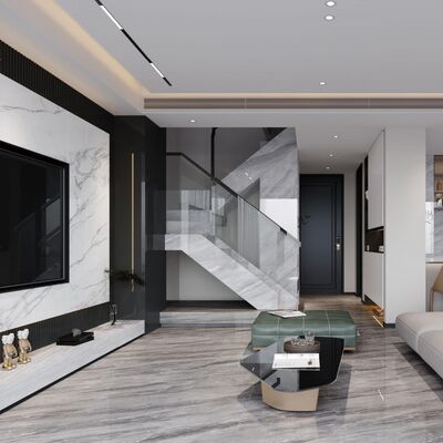 닦은 포르셀라인 시멘트 모양 타일 적합한 부엌 내 공간에 오래 지속되는 성능과 우아한 외관을 제공합니다