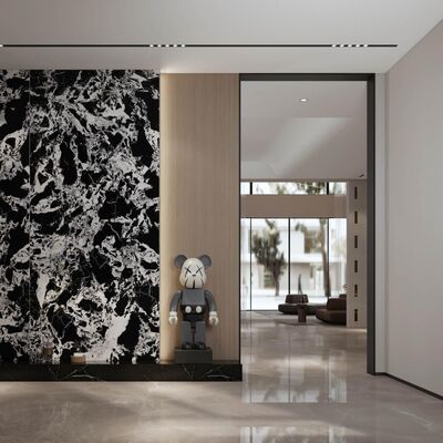 Porcelain wall slate Marble Look Porcelain Tile Water Absorption below 0.5 percent Designed for Bathroom Stylish and Long Lasting