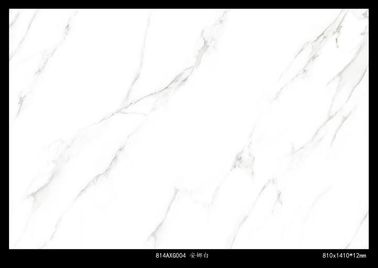 81*141cm 대리석 모양 도자기 타일 유약 흰색 Calacatta Carrara 대리석 도자기 타일