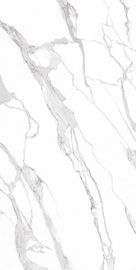 인테리어 세라믹 거실 도자기 바닥 및 벽 타일, 흰색 2400*1200mm 대리석 모양 세라믹 타일