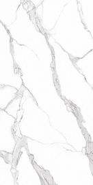 1200x2400mm 소박한 광택이 나는 외부 흰색 색상 대형 형식 실내 도자기 바닥 타일